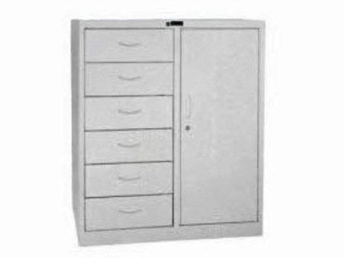 KL97-2噴塑亞光六斗一門柜